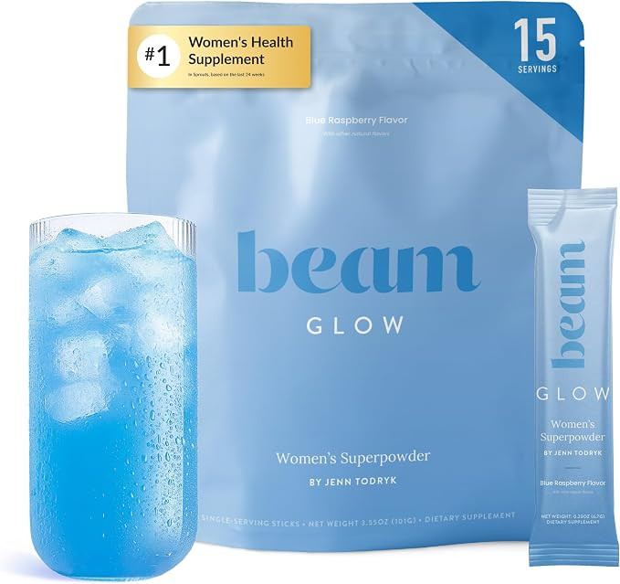 BEAM Glow Hormone Support & Cortisol Supplement for Women - Daily Vitamins for Women with Ashwaga... | Amazon (US)