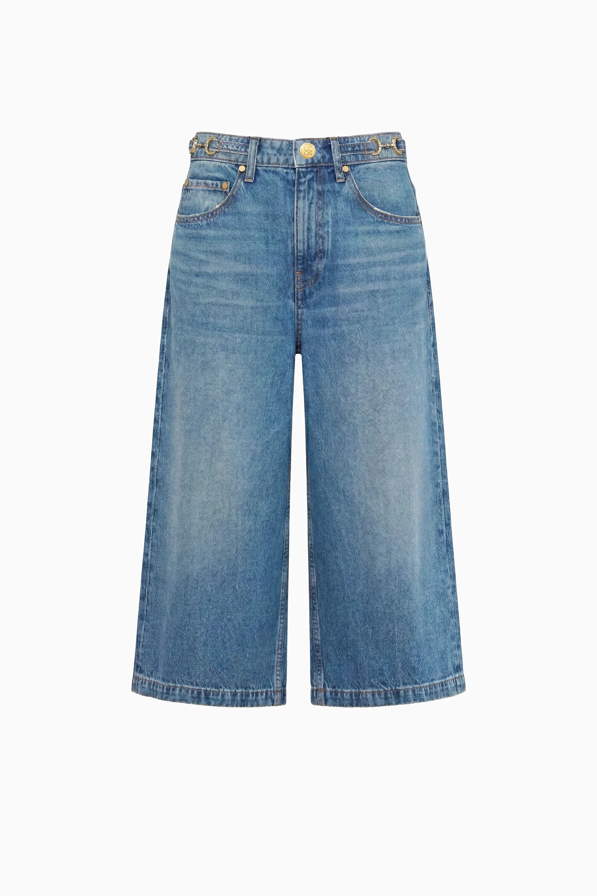 The Rowan Denim Culotte - Danube | Ulla Johnson