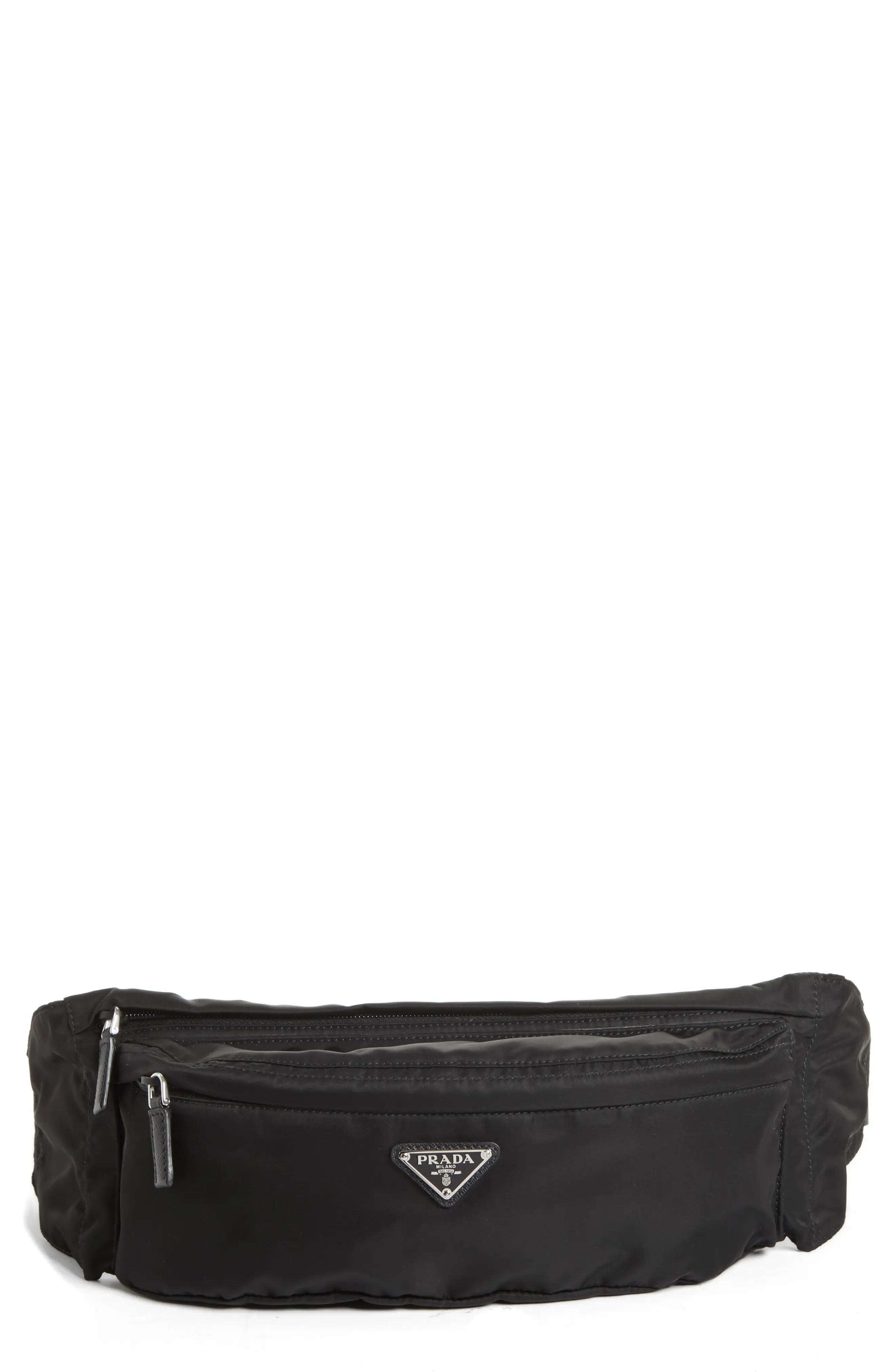 Prada Nylon Belt Bag - Black | Nordstrom