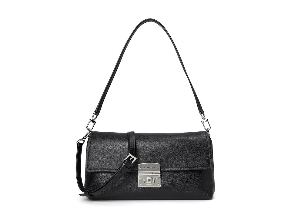 MICHAEL Michael Kors Addie Medium Convertible Pouchette Crossbody Cross Body Handbags Black: One Size | Zappos.com