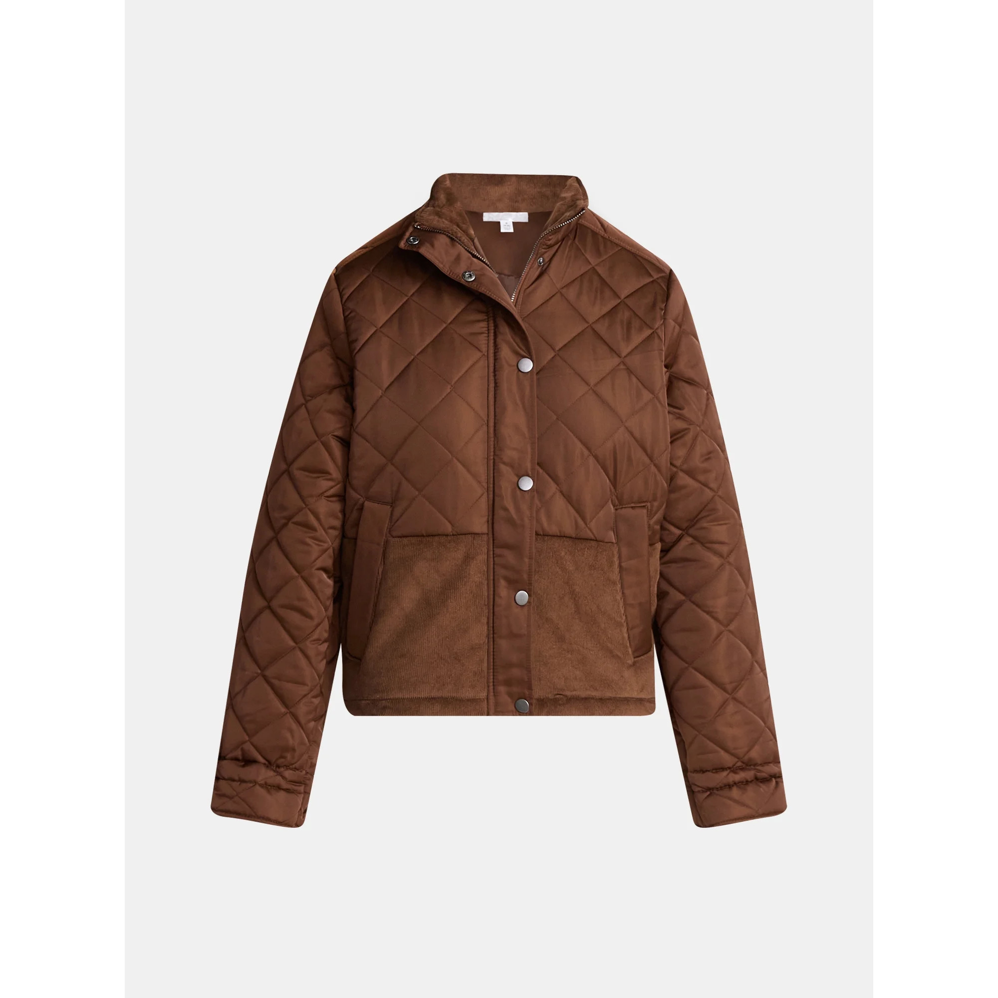 Time and Tru Women's and Women’s Plus Mixed Media Puffer Jacket, Sizes XS-2X | Walmart (US)