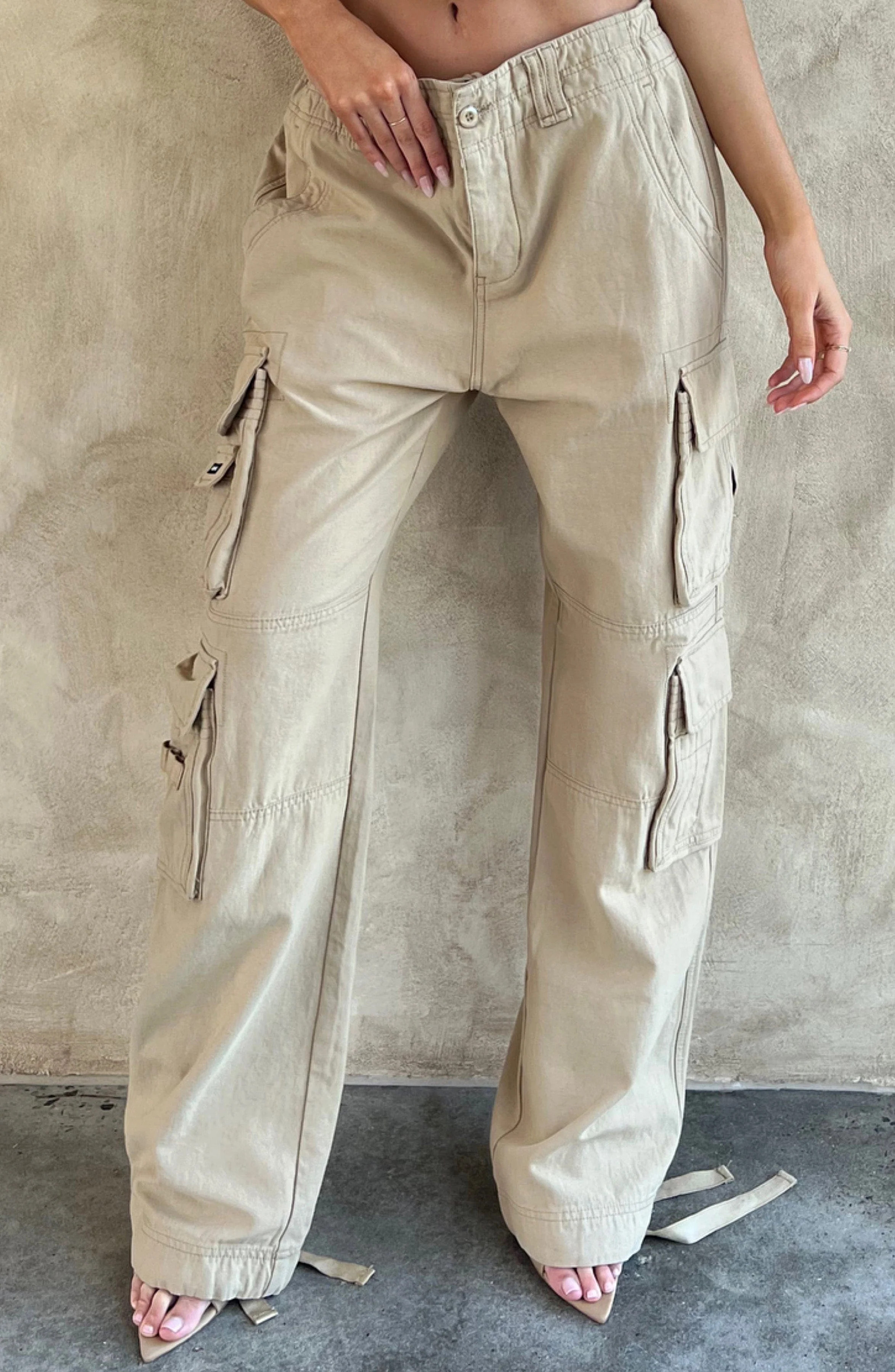 Tinashe Cargo Pants - Sand | Babyboo (global)