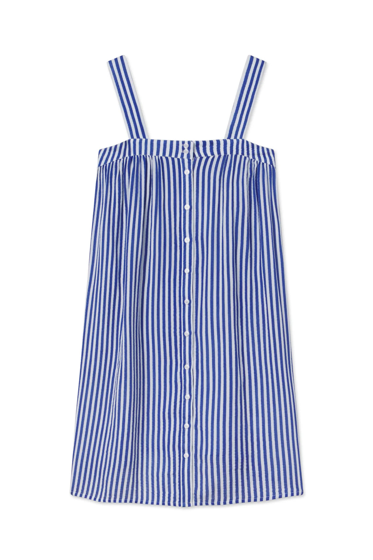 Hamptons Nightgown in Lapis Stripe Gauze | Lake Pajamas