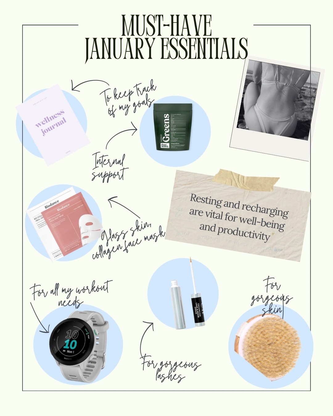 January essentials 🤍
Less pressure, more intention.

This month is all about gentle resets rather than all-or-nothing energy. A mix of things that help me stay organised, feel good from the inside out, move my body when I can, and actually rest (because that does count).

From keeping track of my goals, supporting my body through winter, little skin treats that make me feel human again, and the bits that keep me moving — these are the things I’m genuinely reaching for daily right now.

Saving this as a reminder that progress doesn’t have to be loud to be working ✨

#LTKwinter #LTKbeauty #LTKuk