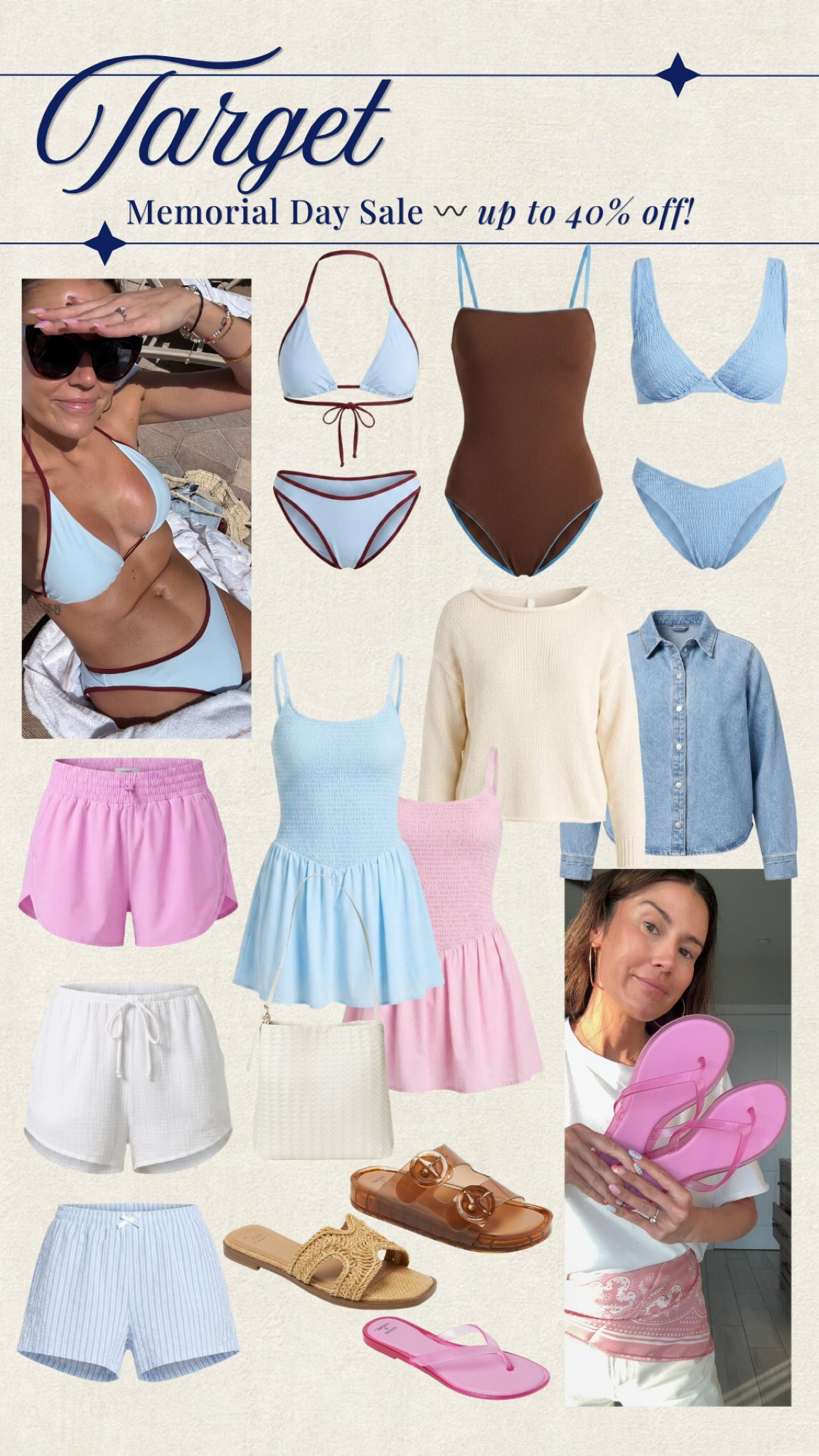 Major sale now at @Target up to 40% off on women’s & mens clothes, kids clothes and shoes! 

Target sale, target swimsuit, target sandals, summer outfit 

#LTKSaleAlert #LTKSeasonal #LTKSwim