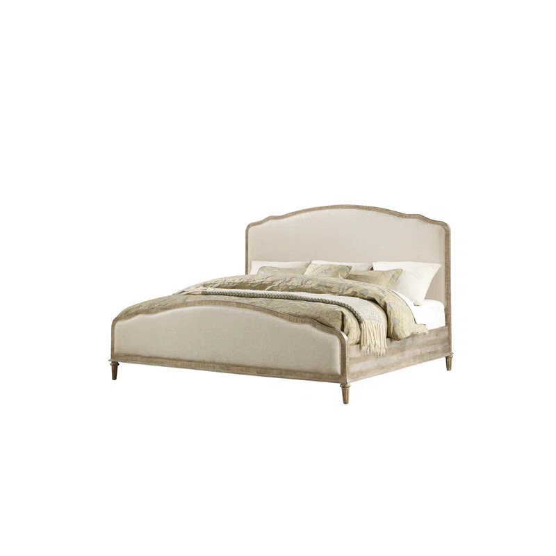 Queen Taupe Clintwood Upholstered Standard Bed | Wayfair North America