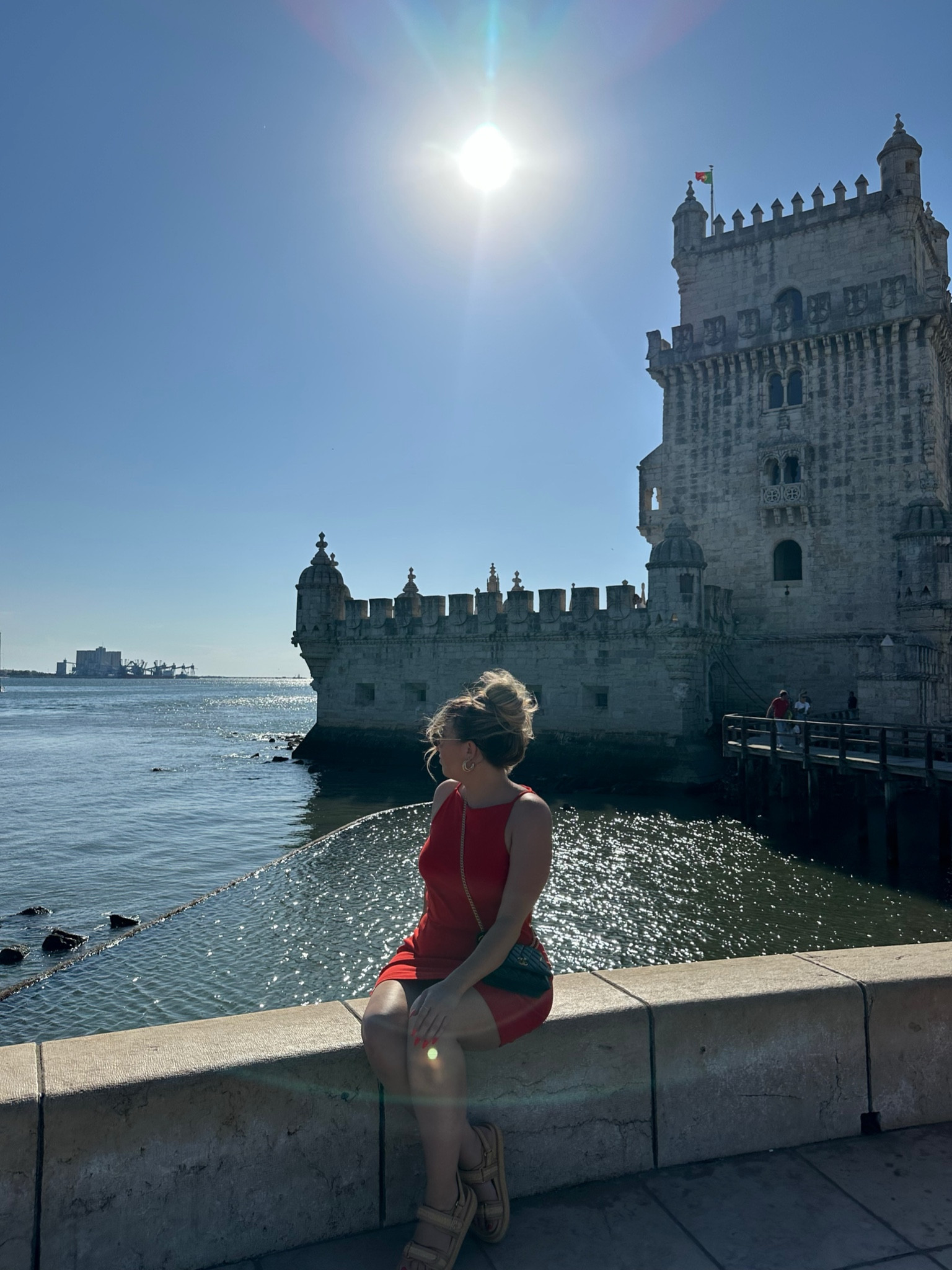 Sightseeing outfit for a day in Lisbon! Wearing this stretchy cotton mini dress, love the flattering cut and shape and the gorgeous red color! 

#LTKStyleTip #LTKFindsUnder50 #LTKTravel
