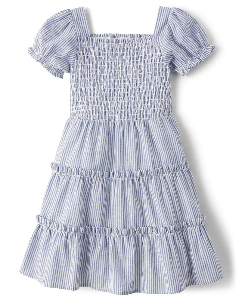 Gymboree Girls' and Toddler Short Sleeve Smocked Dresses | Amazon (US)