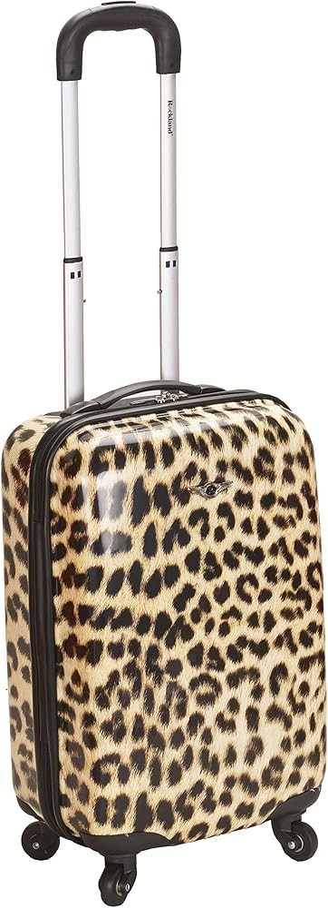 Rockland Safari Hardside Spinner Wheel Luggage, Leopard, Carry-On 20-Inch | Amazon (US)