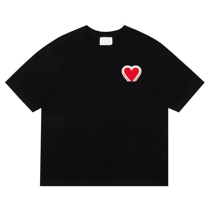 Cotton Women's T Shirts Casual Heart Designer Mens T-Shirts Tops | DHGate