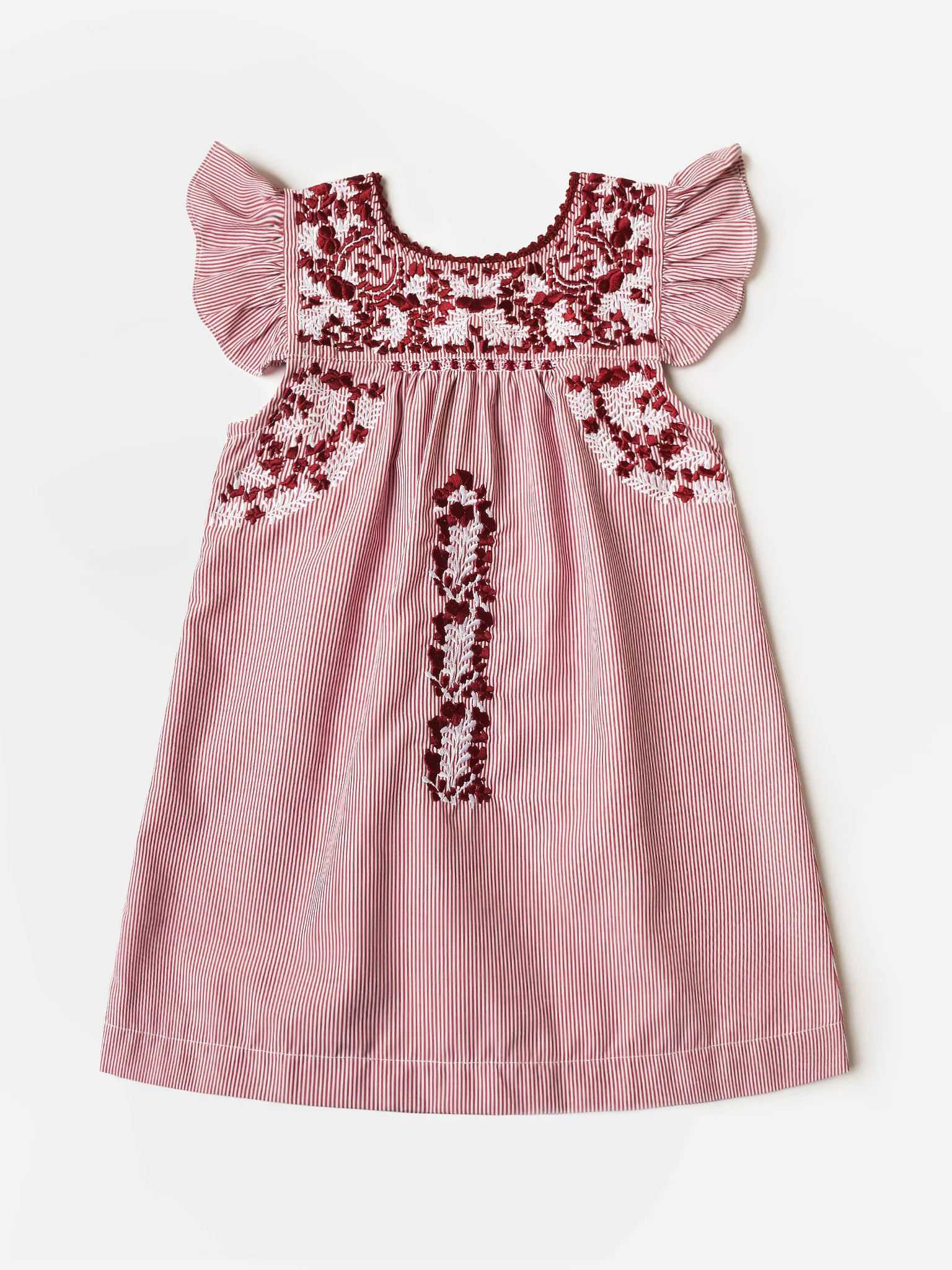 Six Honeybees Girls' Flutter Sleeve Puebla Dress | Saint Bernard