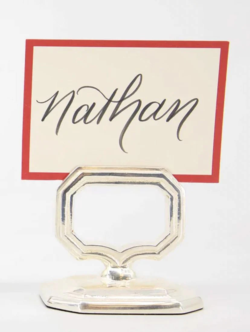 Napkin Ring with Place Card Holder | The Horseshoe Crab
