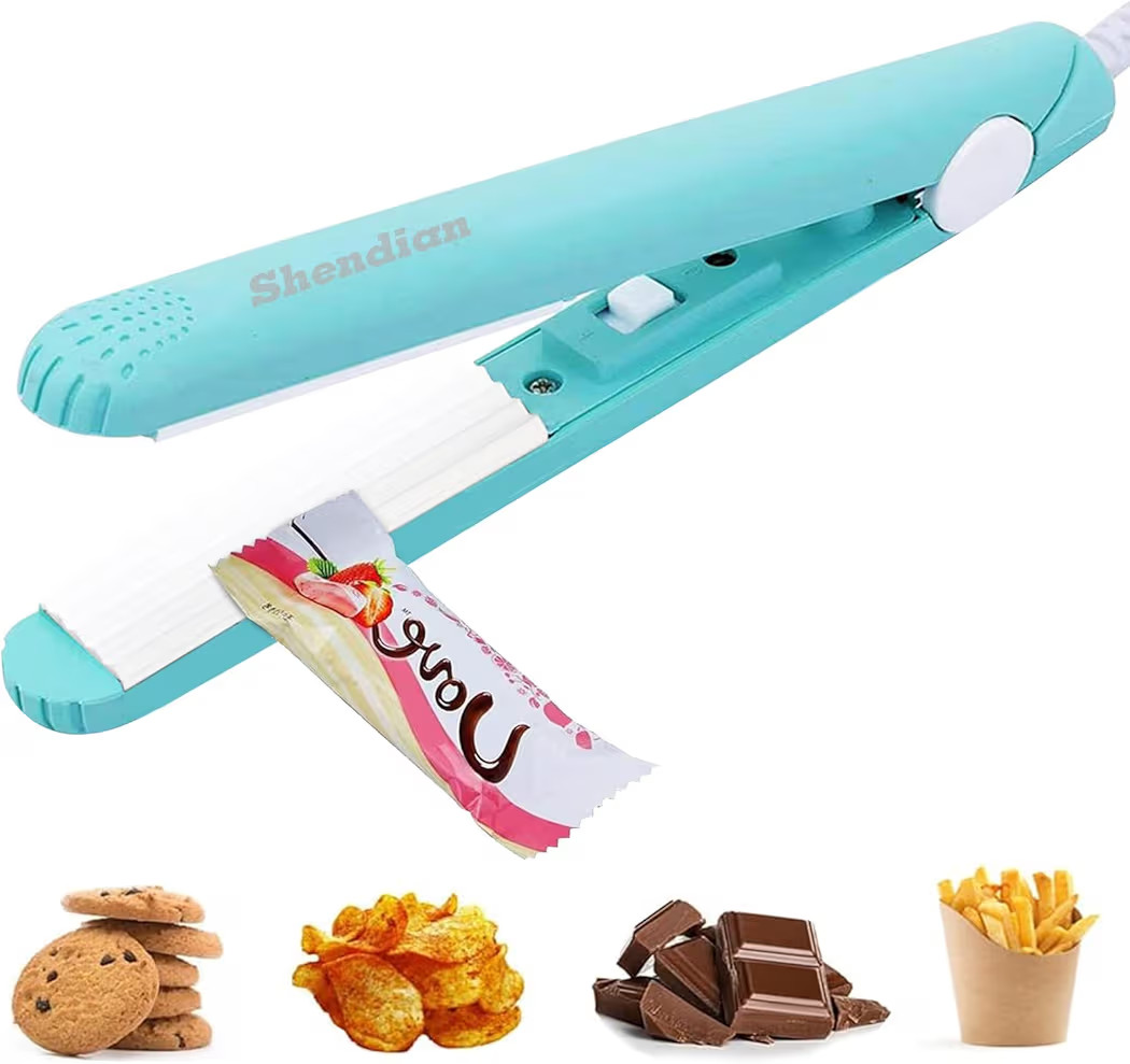 Mini Chip Sealer - Portable Kitchen Handheld Bag Resealer - Heat Vacuum Sealer Machine Gadget wit... | Amazon (US)