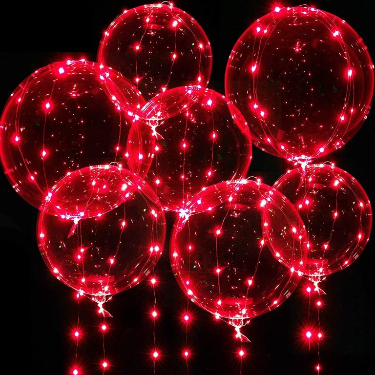Lighted up Balloons, 7 Packs 20 Inch Valentines Bobo Balloons valentines day decor | Walmart (US)