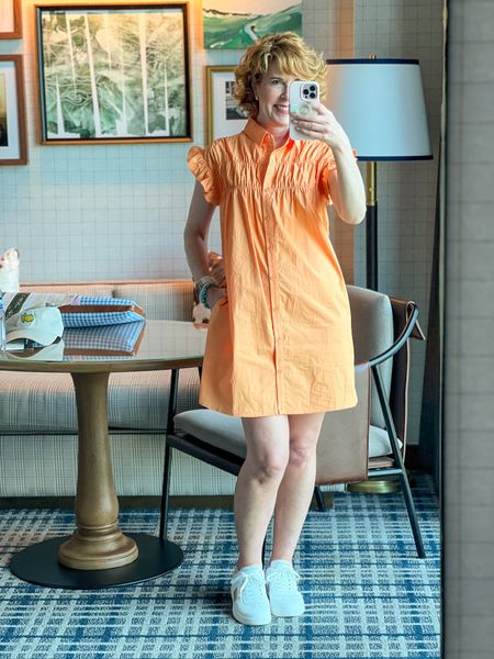 Darling and cool summer dress! Love the shirt dress style with pin tucked neckline!

My dress is on sale and comes in other colors as well! Click through below!

#LTKStyleTip #LTKSaleAlert #LTKFindsUnder100