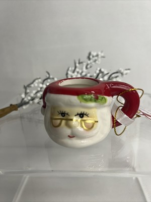 Mr Christmas Nostalgic Mini Santa  Mug Ornament Vintage Mid Century Look Kitschy  | eBay | eBay US