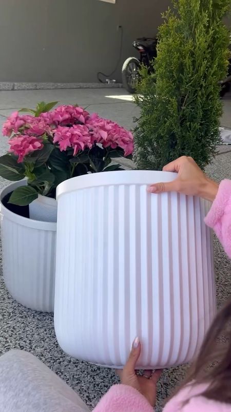 My white planters are finally BACK IN STOCK! These are such a great pottery barn designer look for less - under $30 each! Now’s the time to grab them for summer before they sell out again 🌸

White planter, Walmart find, plant pot planter, flower planter, pottery barn dupe, outdoor patio, backyard patio, front porch decor, backyard decor, patio decor, Christine Andrew 

#LTKVideo #LTKHome #LTKFindsUnder50