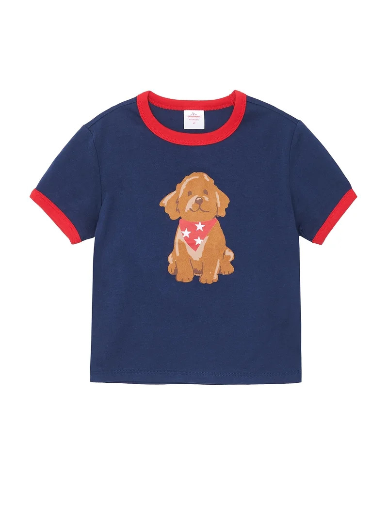 Way to Celebrate Toddler Americana Short Sleeve Tee, Sizes 12M-5T | Walmart (US)