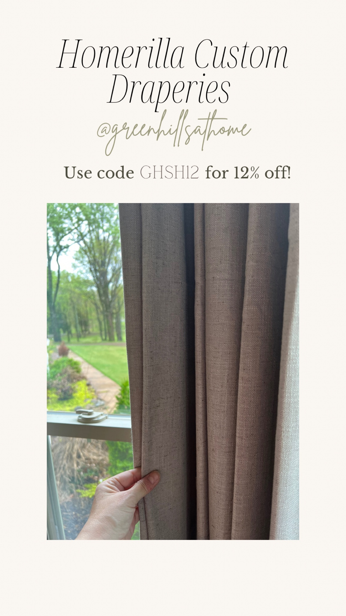Homerilla custom draperies
Use code GHSH12 for discount! 

#LTKhome #LTKsalealert