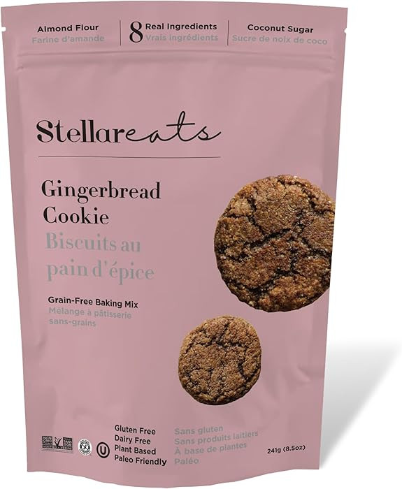 Stellar Eats Gingerbread Cookie Mix, 8.5 oz, 1 Pack - Grain Free, Gluten Free, Dairy Free, Plant ... | Amazon (CA)