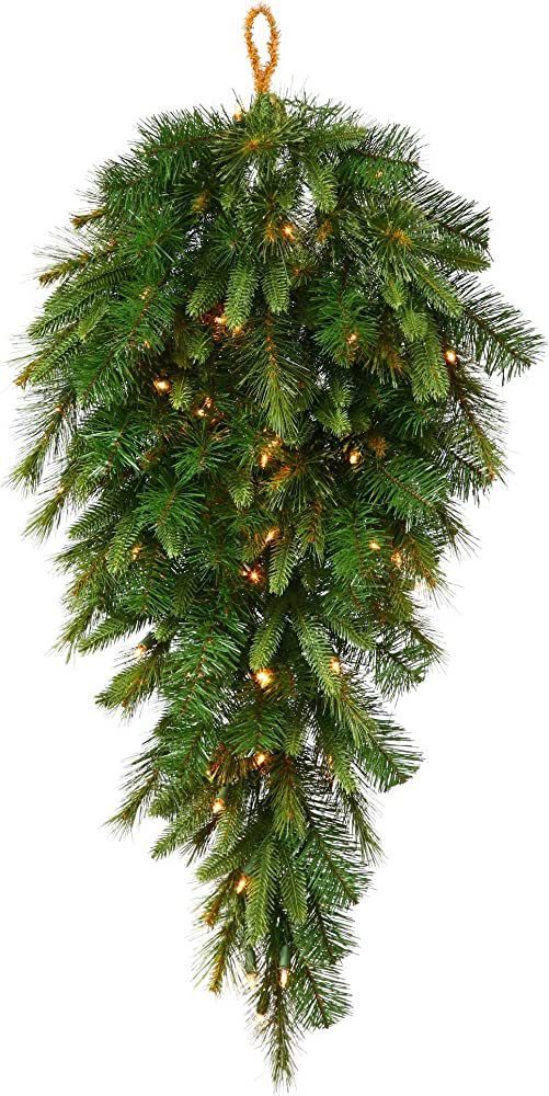 Vickerman 36" Cashmere Pine Artificial Christmas Teardrop, Warm White Battery Operated LED Lights... | Amazon (US)
