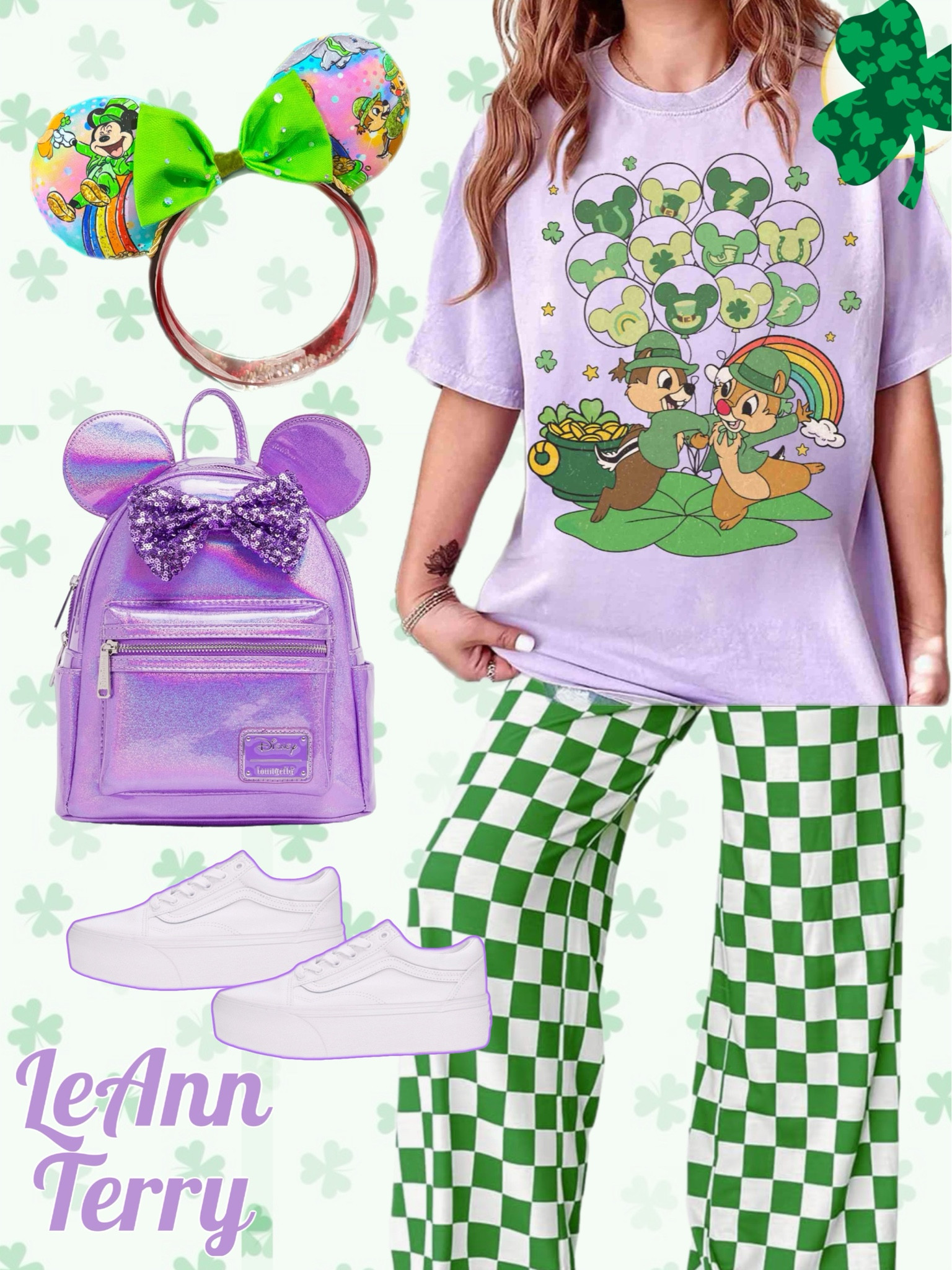 Feeling lucky and playful with a Chip &amp; Dale-inspired look this St. Patrick’s Day! 🍀🌿 These two mischievous chipmunks are bringing all the fun and festive vibes to the celebration! 🐿️✨ #StPatricksDay #ChipAndDale #LuckyVibes #DisneyStyle #StPatricksDayOutfit #LuckyCharm #DisneyMagic #ChipAndDaleStyle #GreenAndGold #MagicalMoments