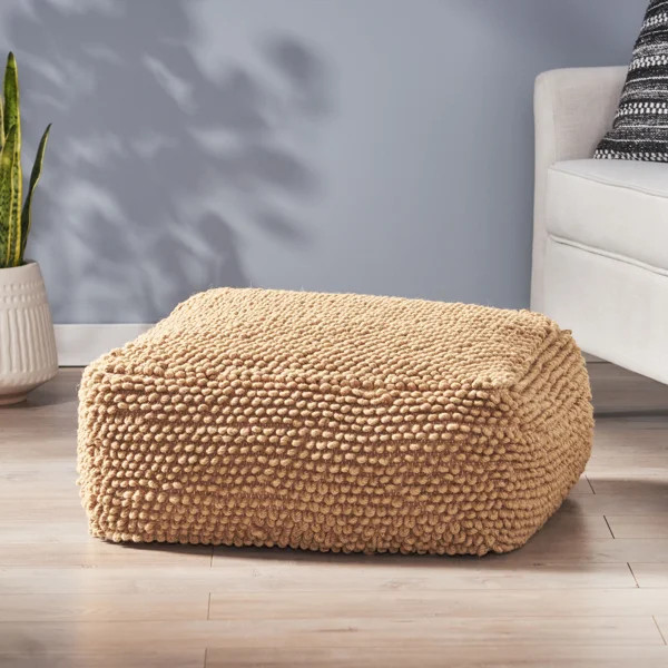 Finn 24'' Wide Square Pouf Ottoman | Wayfair North America