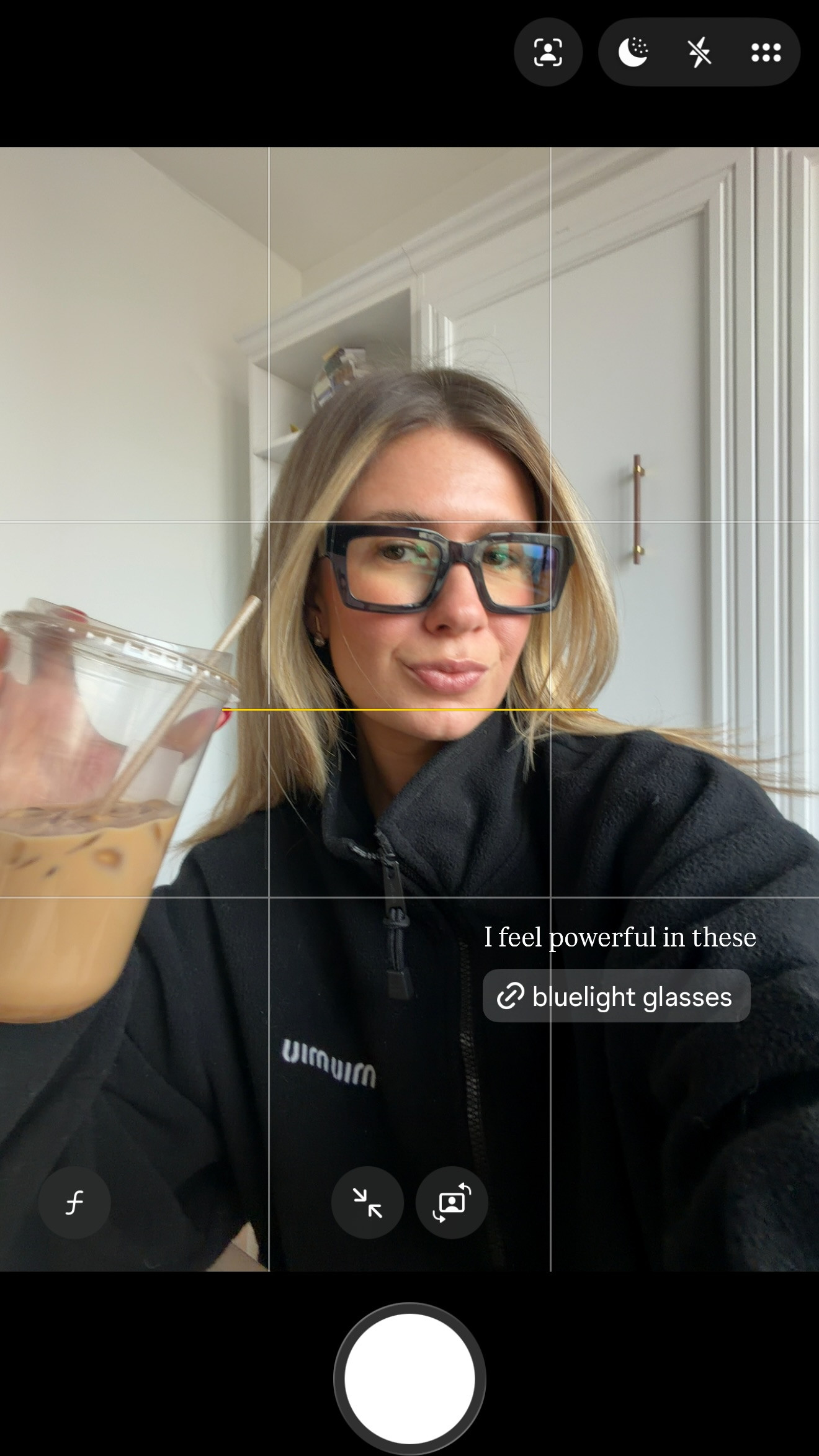 feeling so powerful in these blue light glasses 

 