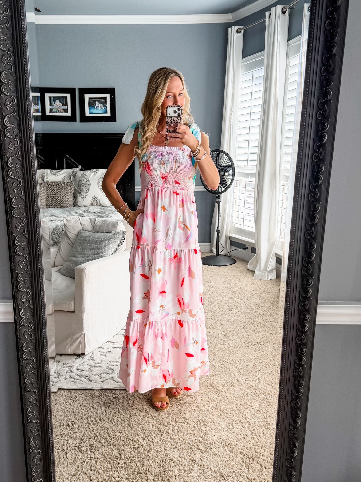 This is the most gorgeous spring dress. I’m obsessed. I’m wearing a size small. 

Dresses | romantic dress | dress | dress with pockets | date night | maxi dress | Easter dress | church dress | Mother’s Day dress | floral | flowy | wedding guest | summer | vacation | travel | Amazon 



#LTKSaleAlert #LTKgrwm #LTKootd