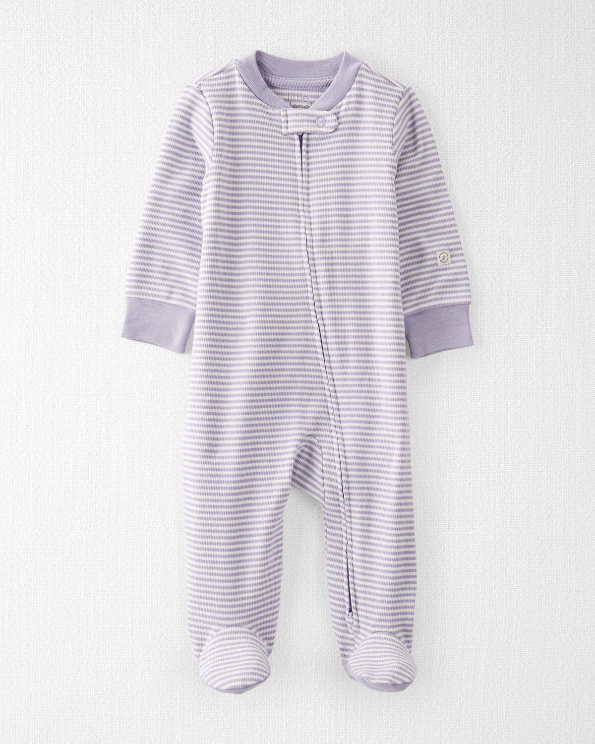 Baby Girl  Organic Cotton Striped Sleep & Play Pajamas | Carter's Inc