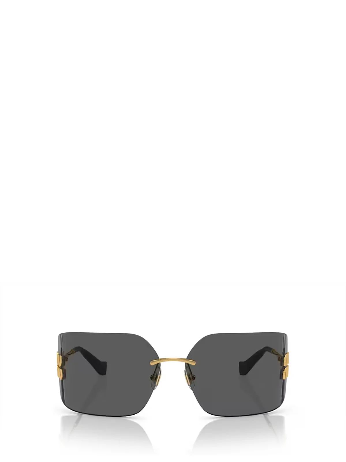 Miu Miu Eyewear Logo-Plaque Oversize-Frameless Sunglasses | Cettire Global