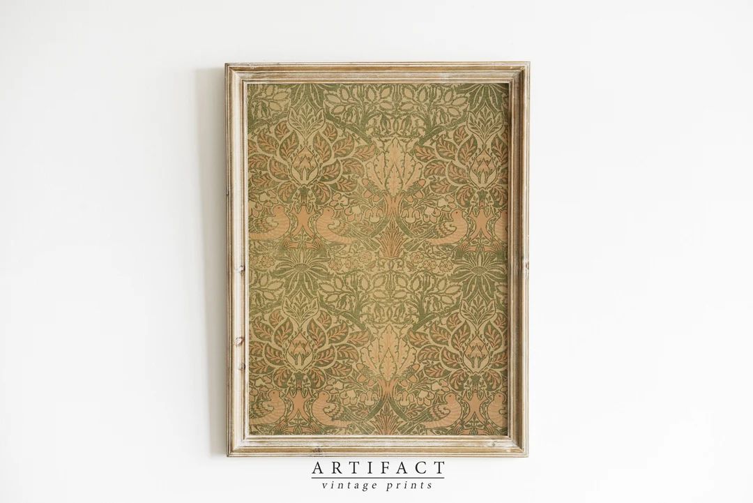 Vintage PRINTABLE Tapestry Art Print / Neutral Antique Pattern / Vintage Decor / Textile Digital ... | Etsy (US)