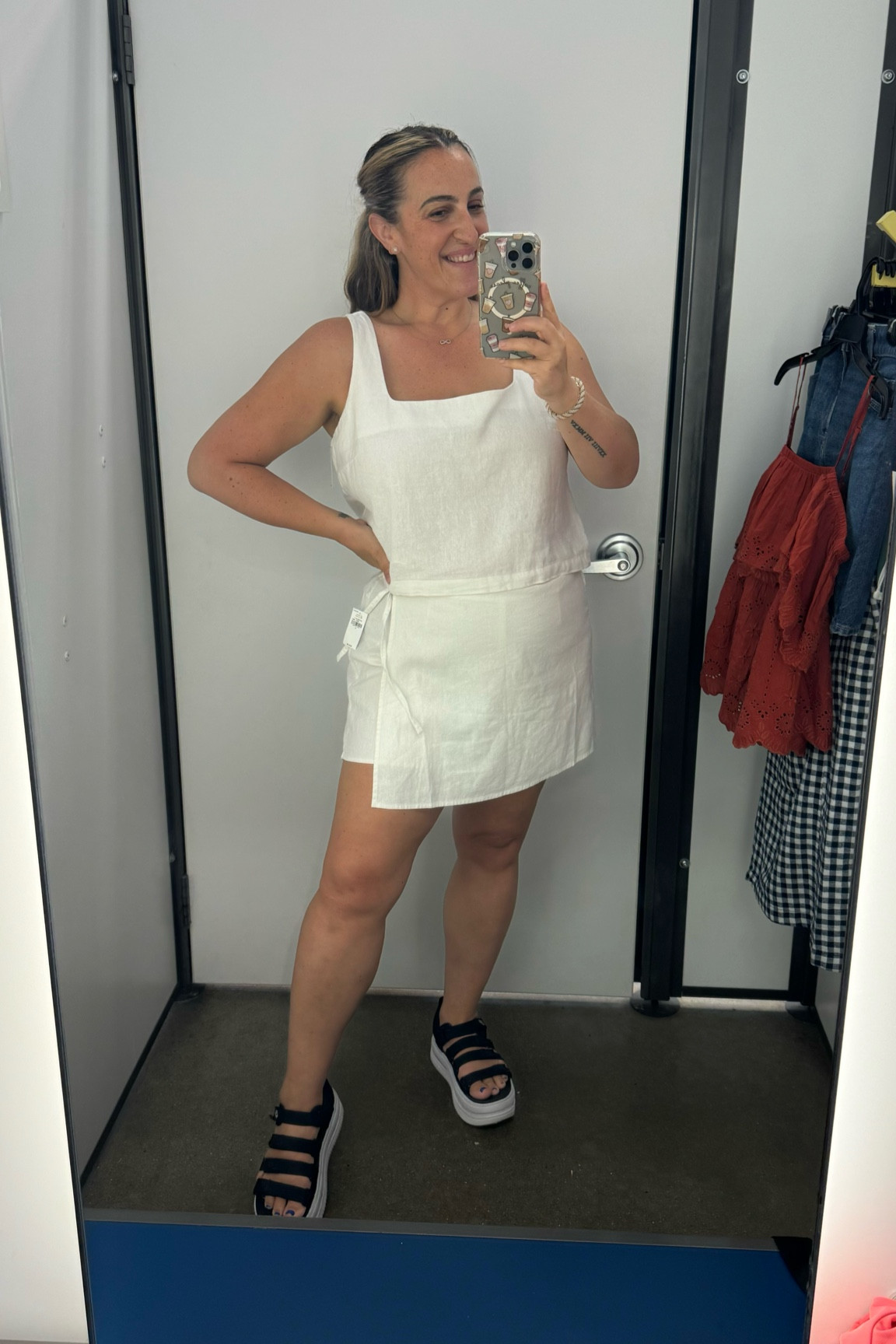 absolutely love this set! Nice linen! Lightweight and comfortable. I’m wearing a large in both. Could probably do a medium but since linen shrinks typically I’d stick with the large.

#LTKOver40 #LTKStyleTip #LTKMidsize