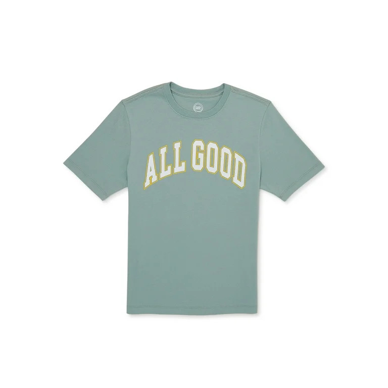 Wonder Nation Boys Short Sleeve Core Graphic T-Shirt, Sizes 4-18 & Husky | Walmart (US)