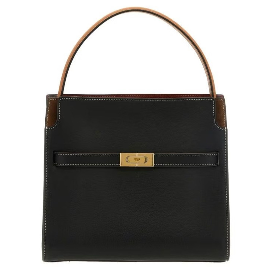 Tory Burch Ladies Black Small Lee Radziwill Double Bag | Jomashop.com & JomaDeals.com