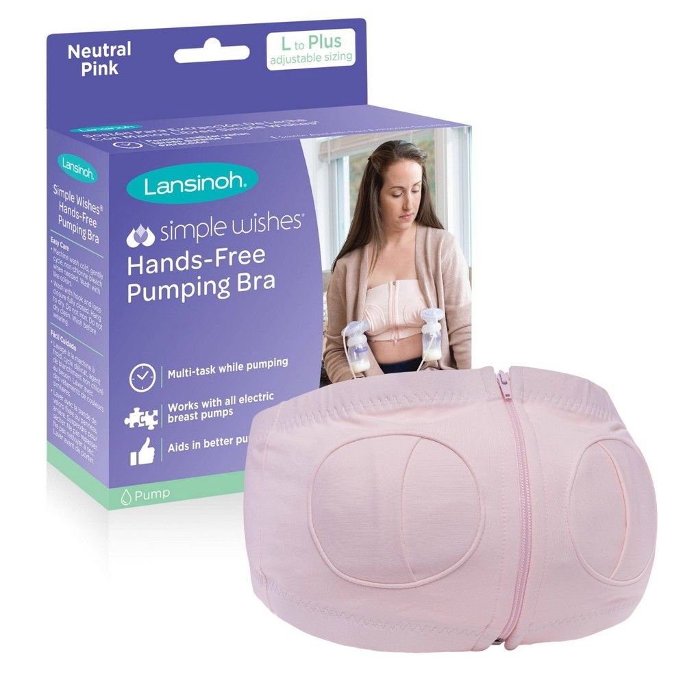 Lansinoh Simple Wishes Hands Free Adhesive Strapless Backless Breast Pump Bustier with Adjustable Si | Target