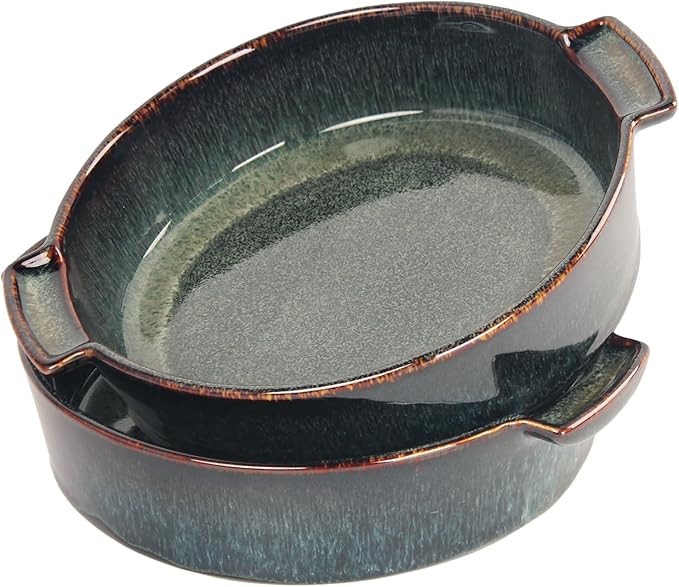 Ceramic Casserole Baking Dish -13.5 Ounces Baking Dish for Oven, Lasagna Pans, Oven Safe Durable ... | Amazon (US)