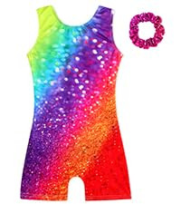 HOZIY Gymnastics Leotards for Girls with Shorts Toddlers Biketards Rainbow Unicorn Dinosaur Merma... | Amazon (US)