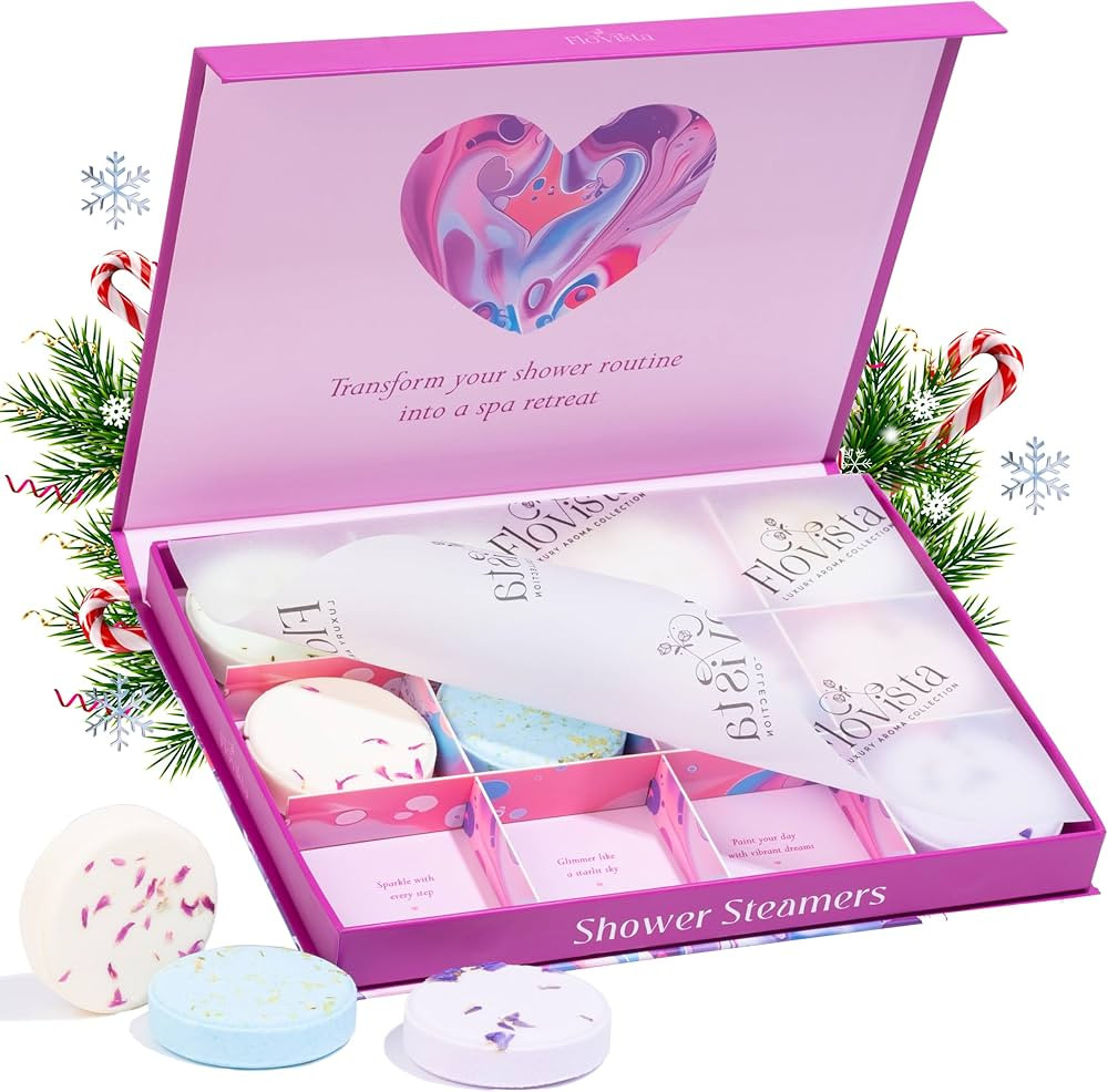 Aromatherapy Shower Steamers Gift Set – 12 Spa Tablets, 6 Scents (Lavender, Mint & Eucalyptus, ... | Amazon (US)