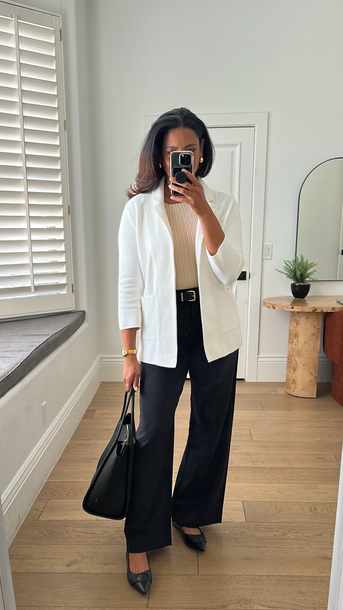 Office Fall Outfit Inspo: layer a chic blazer over a sleeveless shell top paired with trousers and sling backs for a comfy work approved look. Trousers come in tall and petite and fit true to size. Top and belt fit true to size.



#LTKOver40 #LTKTall #LTKStyleTip