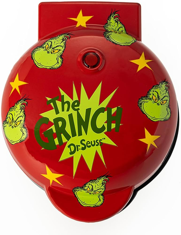 Uncanny Brands Dr. Seuss Grinch Mini Waffle Maker - Small Kitchen Appliance | Amazon (US)