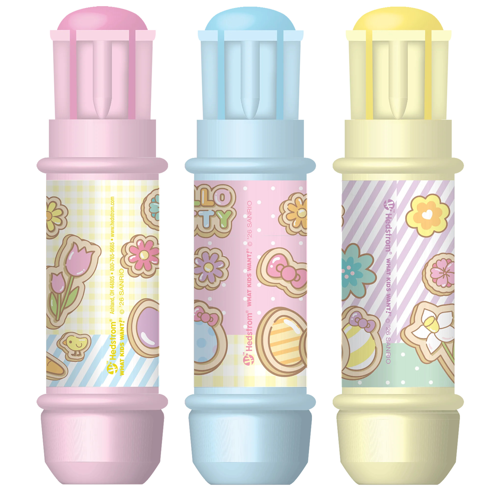 Hello Kitty 3 pack Sidewalk Chalk with Holders, Ages 3+ | Walmart (US)