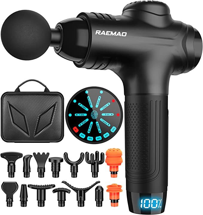 RAEMAO Massage Gun Deep Tissue, Electric Muscle Massager Percussion Massage Gun for Athletes, Han... | Amazon (US)