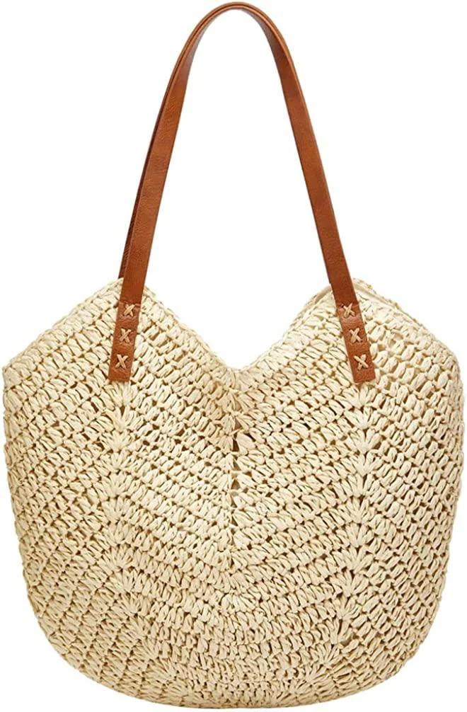 Straw Bags for Women Summer Beach Woven Tote Hobo Handbag Casual Straw Shoulder Bags for Travel V... | Walmart (CA)
