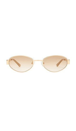 Luv Lou The Boston Sunglasses in Metallic Gold. | Revolve Clothing (Global)