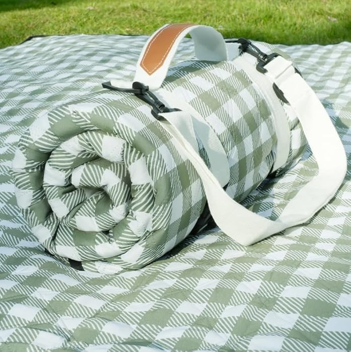 Genovega Waterproof Picnic Blanket Beach Outdoor Camping Mat Rug Extra Large Foldable Cute Big Tr... | Amazon (US)