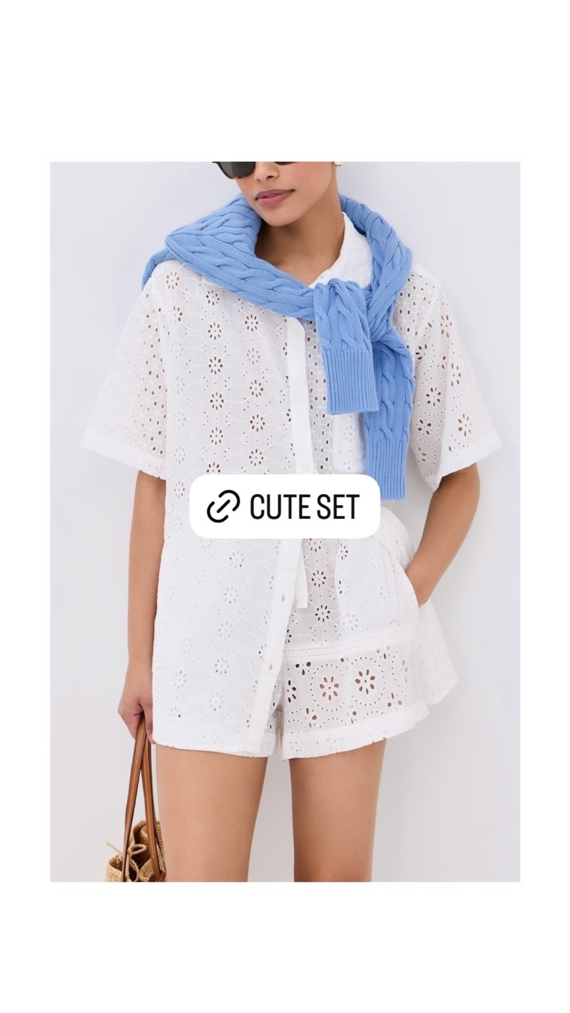 White eyelet set, summer outfit, spring outfit. 

#LTKSwim #LTKTravel #LTKSeasonal