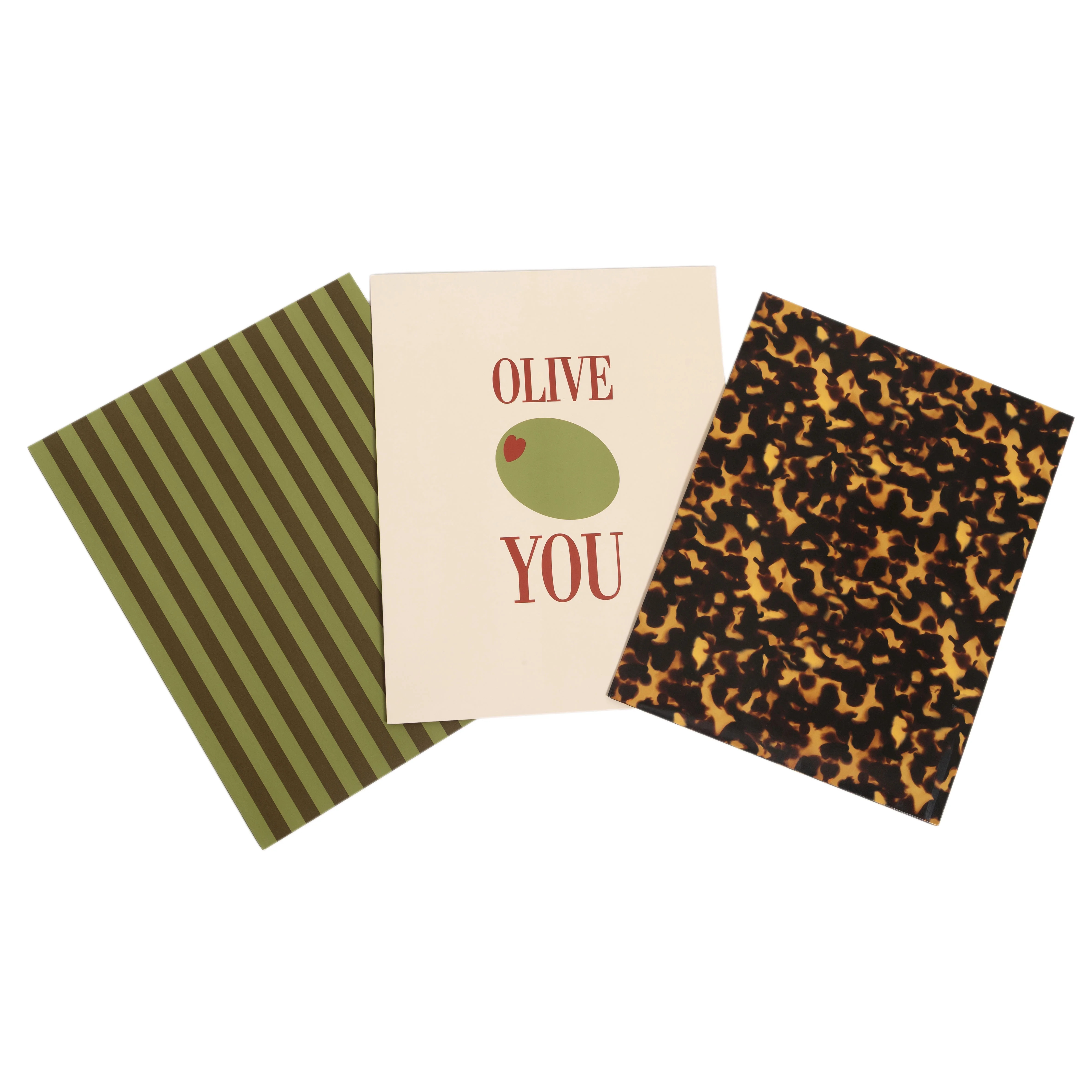 Pearhead Olive Glam 2-Pocket Folders Set of 3 With Modern Design | Walmart (US)