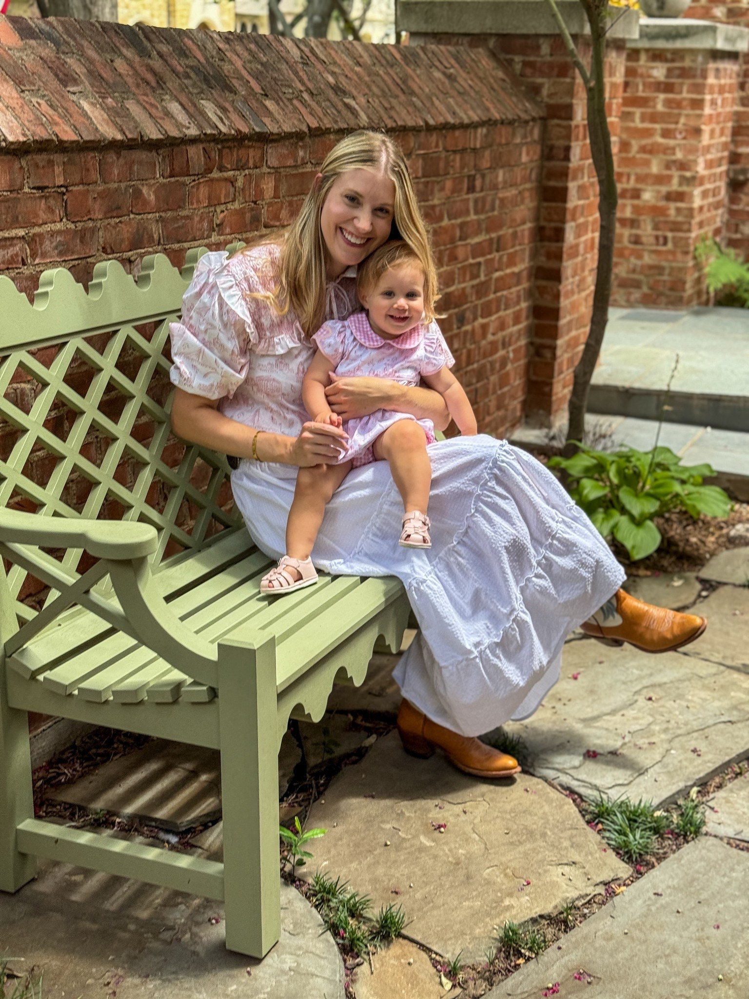 Matching with my mini me!!! Madeleine is 14 months and currently in a size 12 month. I am wearing a size small - fits true to size in the blouse! My skirt and belt are old but of course had to link my MC boots that are one of my faves! I love this sweet little print and such a fun matching moment 💕🌞

#LTKBaby