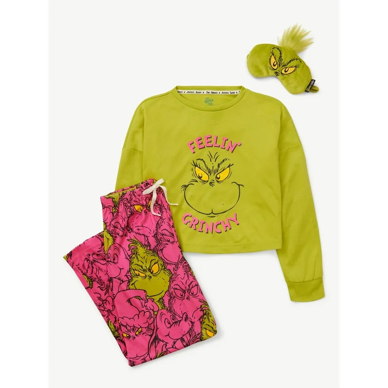 Justice Girls Grinch Pajamas Set, Sizes 4-18 | Walmart (US)